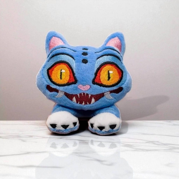 K-Pop Demon Hunters Plush Derpy Blue Tiger Stuffed Animal Kpop Christmas Gift - Picture 10 of 12